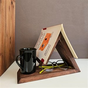 استند نگهدارنده کتاب رومیزی چوبی دکورین مدل DEC-0005 