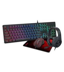 ست گیمینگ 4 در 1 شامل کیبورد، ماوس، هدست و پد ماوس مدل SOUNDLOGIC XT LIGHTUP