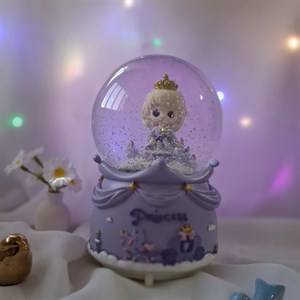 گوی موزیکال پرنسس،پایه بنفش پمپی