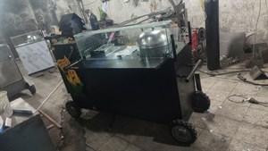 دستگاه بلال پز تنوری ۳ کشو همراه با سرخ کن سیب زمینی و ذرت مکزیکی