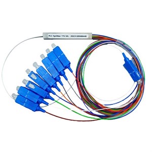 اسپلیر فیبر نوری ۱ به ۸ قلمی PLC splitter 1*8 sc/upc
