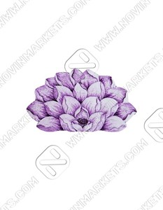 پادری سه بعدی زرباف طرح گل نیلوفر