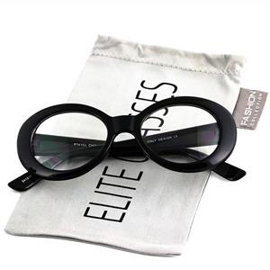 Elite NIRVANA Kurt Cobain Oval Bold Vintage Sunglasses For Women Men Clout Goggle Sunglasses