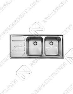 سینک توکار استیل البرز مدل ۷۶۳