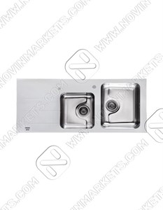 سینک توکار استیل البرز مدل کریستال سفید
