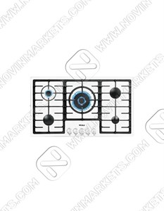 اجاق گاز شیشه ای ۵ شعله نیک کالا مدل GGH-۳۰۱ سفید