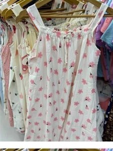 پیراهن تونیک ساحلی کوتاه راحتی زنانه و دخترانه مدل یقه کش پایین گیپور کد 2427