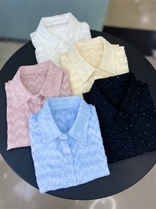 شومیز شیشه ای نگین دار کیفیت عالی دخترانه و زنانه کد 7432