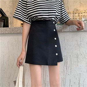 شورتک دامنی جین مشکی دخترانه کد 7752