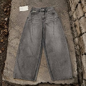 شلوار خمره ای جین زنانه و دخترانه کد 8425
