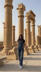 بیلر سوت پیشبندی زنانه و دخترانه جین گرم بالا مناسب تا کد 8406