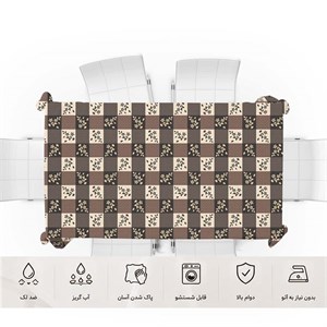 رومیزی ضد لک چهارخونه کلاسیک