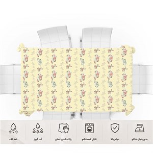 رومیزی ضد لک گلدار راه راه