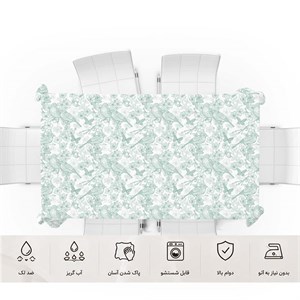 رومیزی ضد لک گل و مرغ