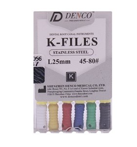K فایل طول 25mm برند دنکو | Denco K‑File  - 50