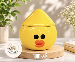 بانکه جوجه سرامیکی زرد فانتزی