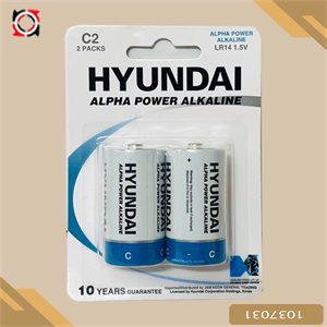 باطری متوسط هیوندای ALPHA POWER کارتی 2 عددی