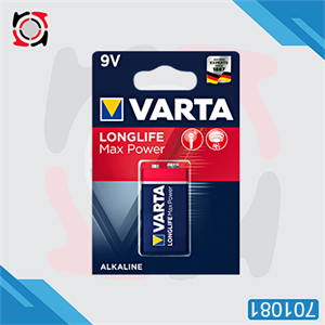 باطری کتابی VARTA آلکالین لانگ لایف مکس پاور 1 عددی