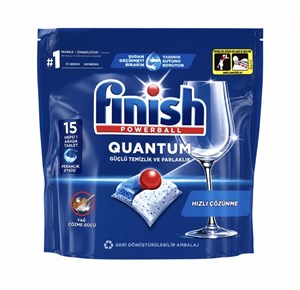 قرص ماشین ظرفشویی فینیش کوانتوم پاوربال (Finish Quantum Powerball) – 15 عددی