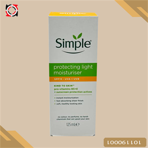 کرم مرطوب کننده سیمپل حاوی SPF 15 انواع پوست 125 میل