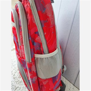 کوله پشتی دخترانه فانتزی جادار با چهار جیب و جای قمقمه ابعاد 43 در 31 سانتیمتر