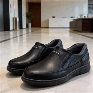 کفش چرم مردانه طبی مدل جردن کد 03