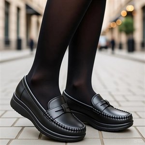 کفش طبی زنانه دکتر عبدی رویه چرم مصنوعی زیره PU مناسب خارپاشنه و پنجه پهن
