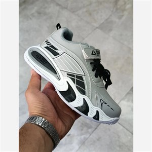 کفش اسپرت پسرانه بچگانه چسبی طوسی مشکی زیره پیو نرم مناسب طبیعت گردی و گردش سایز 31 تا 36