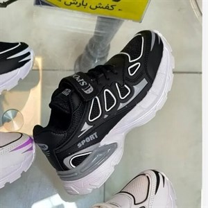کفش اسپرت بچگانه نایک سایز 31 تا 35 دخترانه و پسرانه رنگ مشکی خاکستری