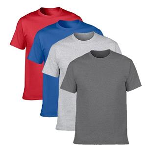 Men's Classic Basic Solid Ultra Soft Cotton T-Shirt 