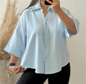 شومیز باکسی دخترانه یقه هفت