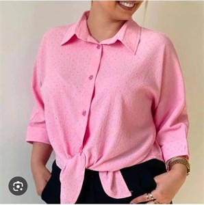 شومیز دخترانه گره ای نگینی