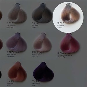 رنگ مو کالباسی ENZO S/15 | حجم 100 میلی‌لیتر اصل و باکیفیت