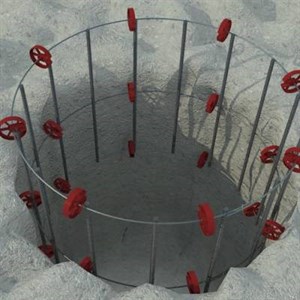 اسپیسر کیج فیکس ارتفاع 7.5 سانتی متر رنگ سفید