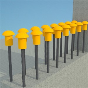 کلاهک قارچی تعداد 300 عددی سایز بزرگ