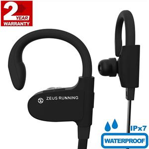 ZEUS Bluetooth Headphones Wireless - Mens Womens Running Headphones - Best Sports Wireless Earbuds Earphones - IPx7 Wireless in-Ear Headphones - Sport Bluetooth Headphones (up to 10 h) (Grey) 