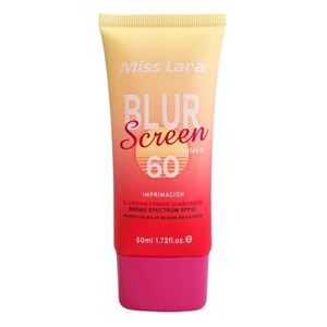 کرم ضد آفتاب بی رنگ میس لارا SPF 60 مدل Blur screen primer ‌محافظ UVA ،UVB و PA مناسب برای انواع پوست‌ حجم 50 میلی‌لیتر