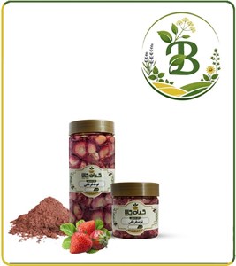 میوه توت فرنگی خشک یا پودری بسته بندی