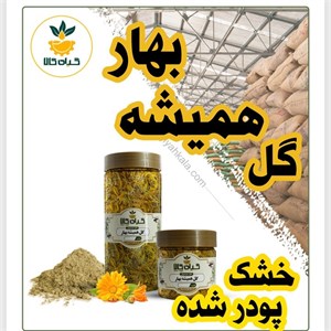 گل همیشه بهار خشک یا پودری بسته بندی