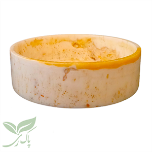 ظرف سنگی میوه خوری مرمر طرح دار 