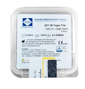 فایل روتاری برند imd مدل mtaper(blue) طول 25mm - سایز 10-s1
