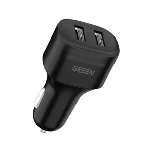 شارژر فندکی دو پورت 12 وات گرین لاین - Dual Port Car Charger 12W