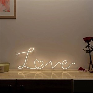 تابلو نئون love و قلب