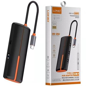 هاب ۵ پورت الدینیو مدل DS-25U تایپ سی