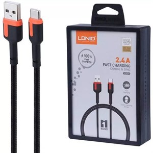 کابل شارژ تایپ سی الدینیو LDNIO مدل LS531 طول 1 متر