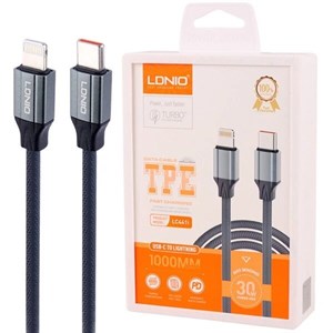 کابل تایپ سی به لایتنینگ فست شارژ 30 وات الدینیو LC441i
