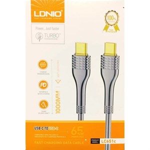 کابل type-C به type-C الدینیو LDNIO مدل LC651C طول 1 متر