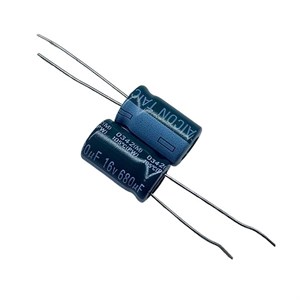 خازن الکترولیتی 680uF / 16V مارک TAICON PZ(PW) سایز 10mmx17mm