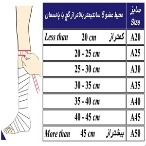 محافظ گچ و پانسمان در حمام کوتاه طب و صنعت کد 93100 سایز A35