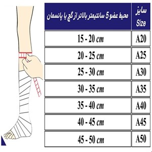 محافظ گچ و پانسمان در حمام کوتاه طب و صنعت کد 93100 سایز A30